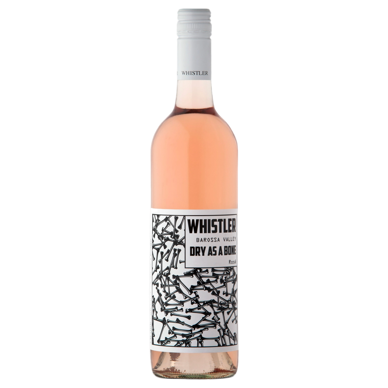 A bottle of Whistler Dry As A Bone Rose 2026 750ml Rose Wine