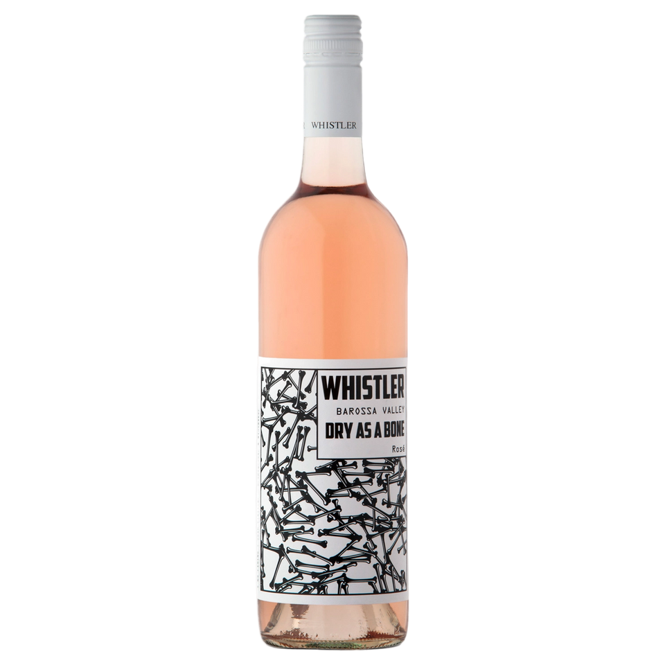 A bottle of Whistler Dry As A Bone Rose 2026 750ml Rose Wine