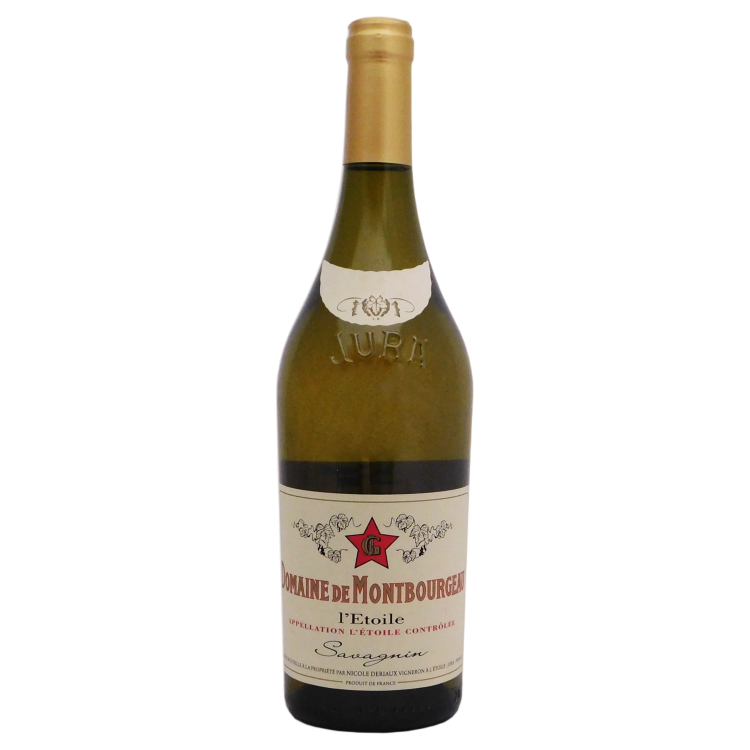 A bottle of Domaine De Montbourgeau Jura L'Etoile ‘Savagnin’ White 2020 750ml White Wine