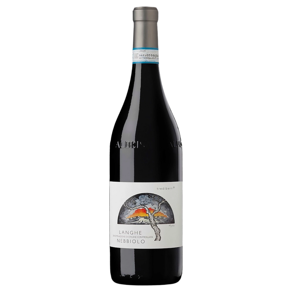 A bottle of Trediberri Nebbiolo Langhe DOC 2025 750ml Red Wine