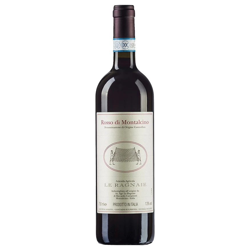 A bottle of Le Ragnaie Rosso Di Montalcino 2022 750ml Red Wine