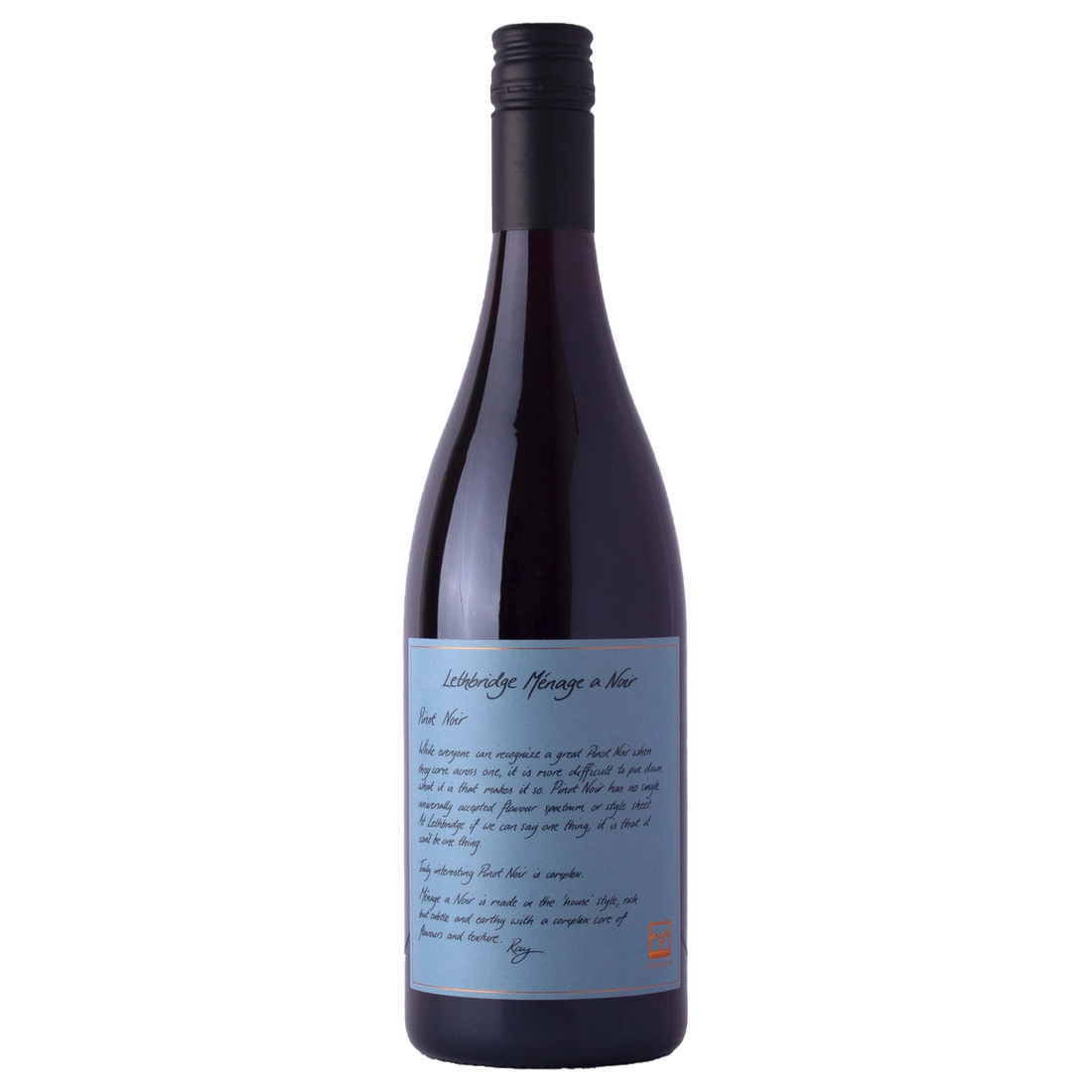 A bottle of Lethbridge Ménage à Noir 2025 750ml Red Wine