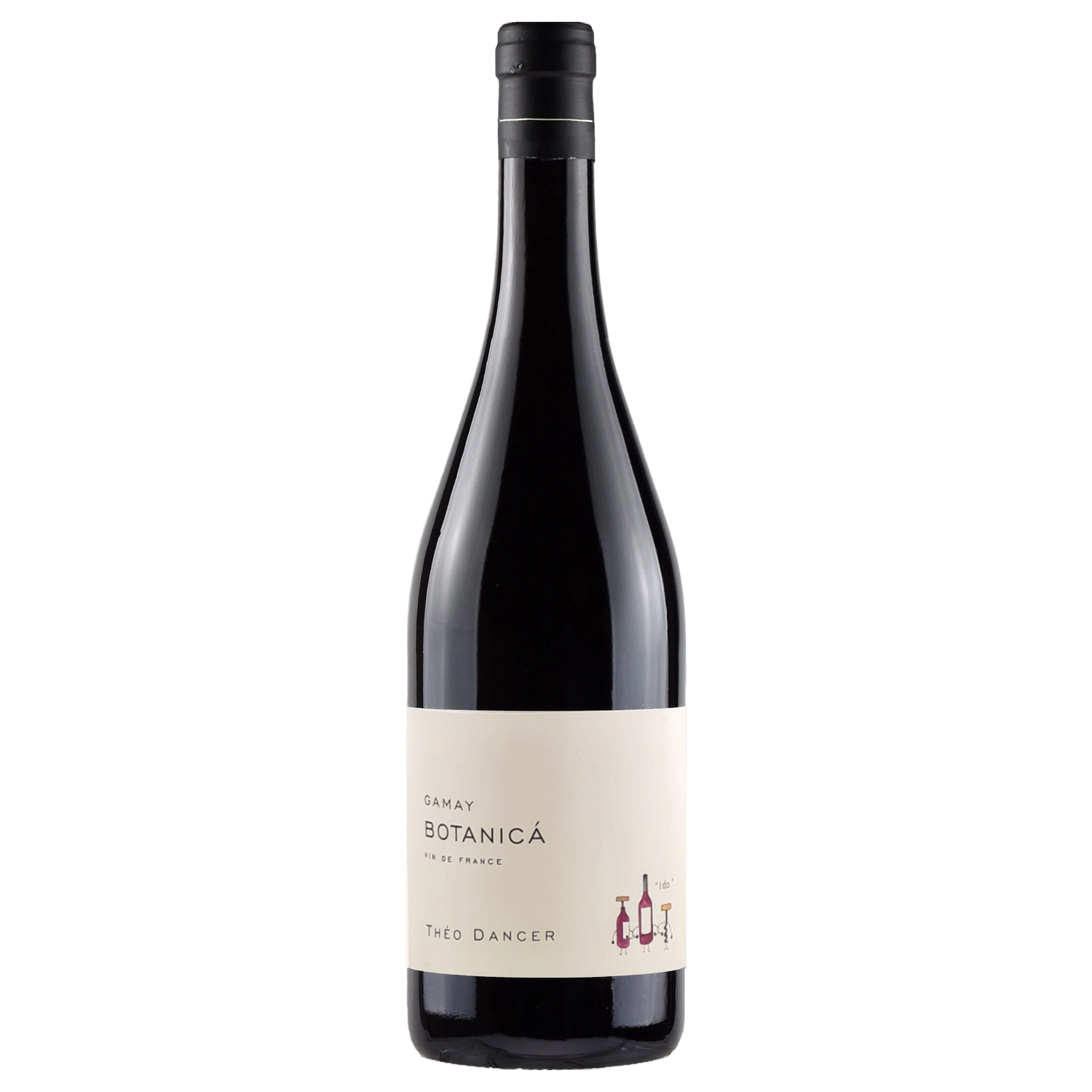 A bottle of Théo Dancer Vin de France Botanica Gamay () 2024 1500ml Red Wine