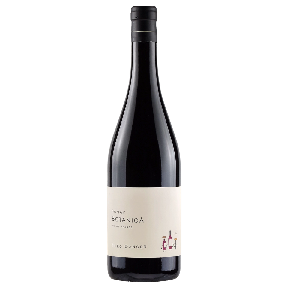 A bottle of Théo Dancer Vin de France Botanica Gamay () 2024 1500ml Red Wine