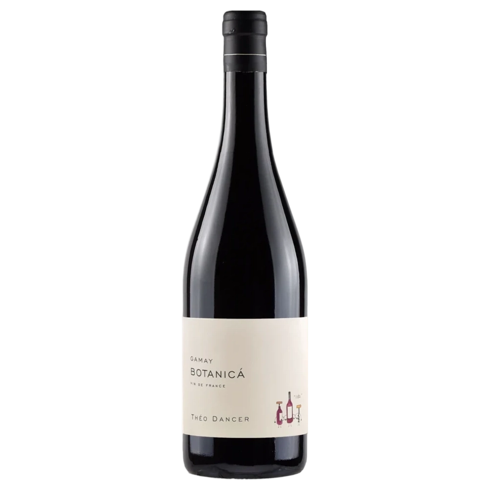 A bottle of Théo Dancer Vin de France Botanica Gamay 2024 750ml Red Wine