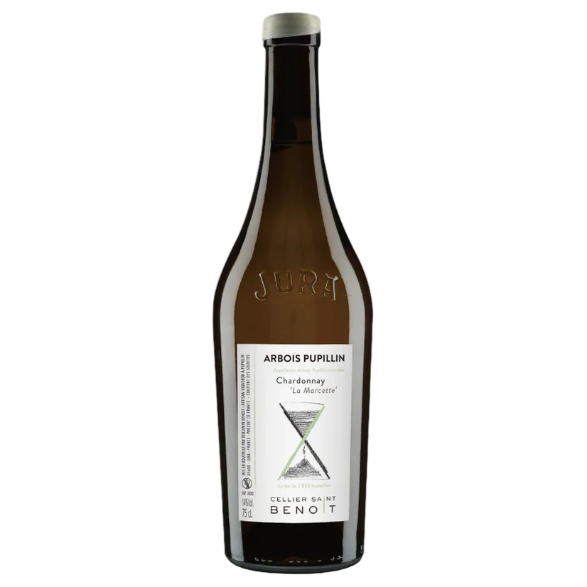 A bottle of Cellier Saint Benoit Arbois Pupillin La Marcette Chardonnay 2023 750ml White Wine