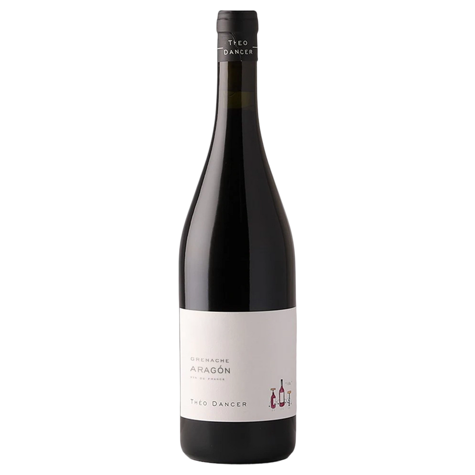 A bottle of Théo Dancer Vin de France Aragón Grenache 2024 750ml Red Wine
