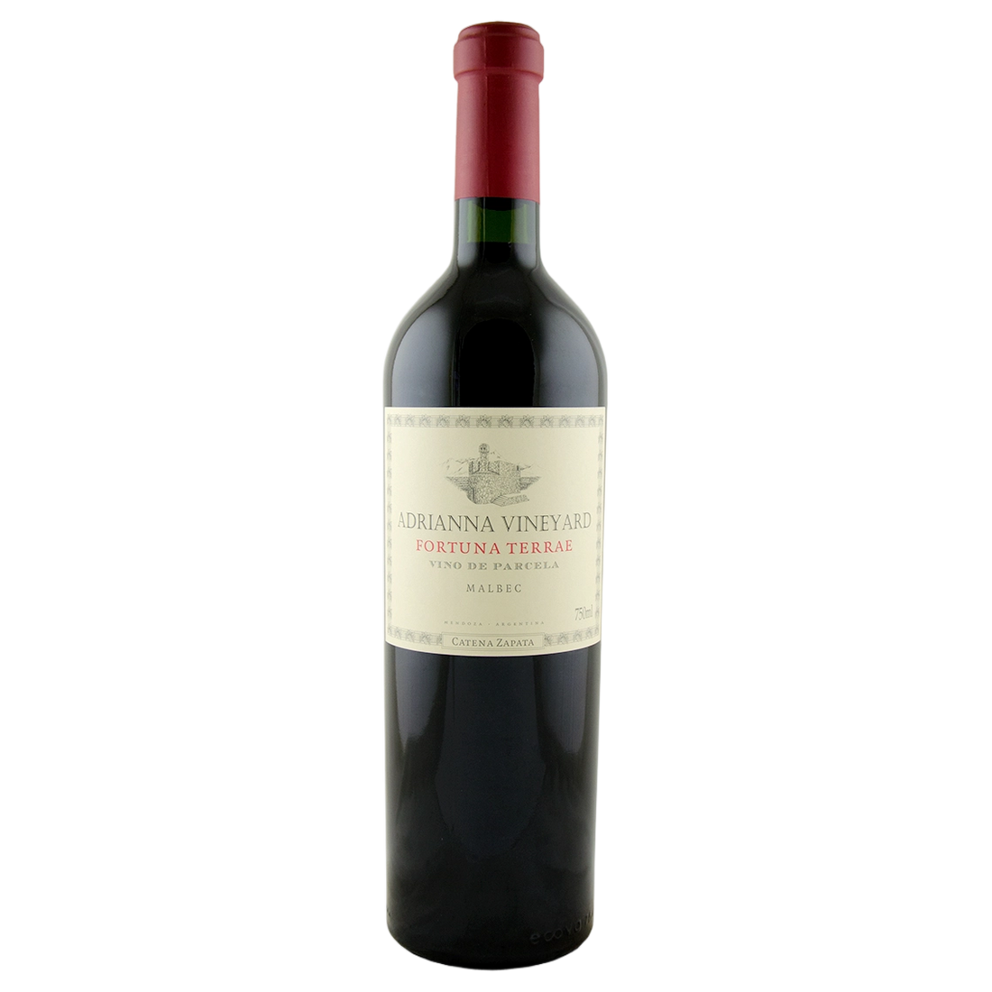 A bottle of Bodega Catena Zapata Adrianna Vineyard 'Fortuna Terrae' Malbec 2021 750ml Red Wine