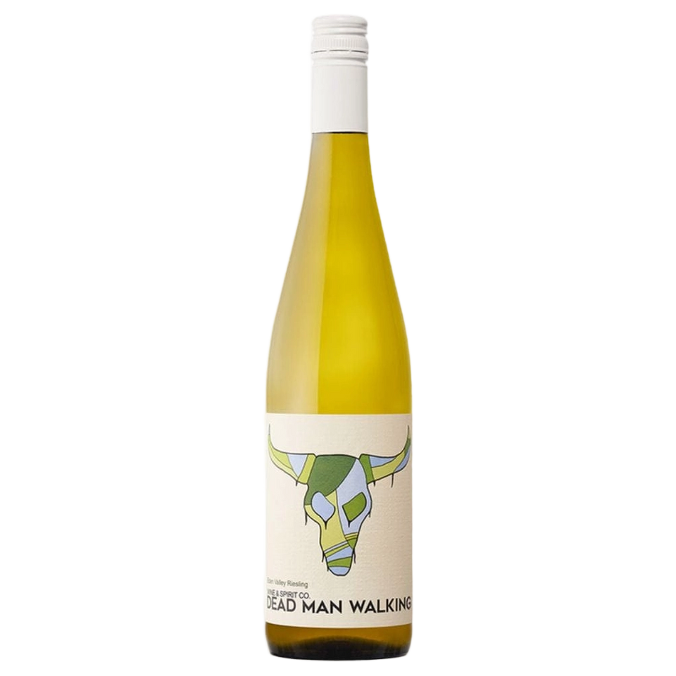 A bottle of Dead Man Walking Eden Valley Riesling 2025 750ml White Wine