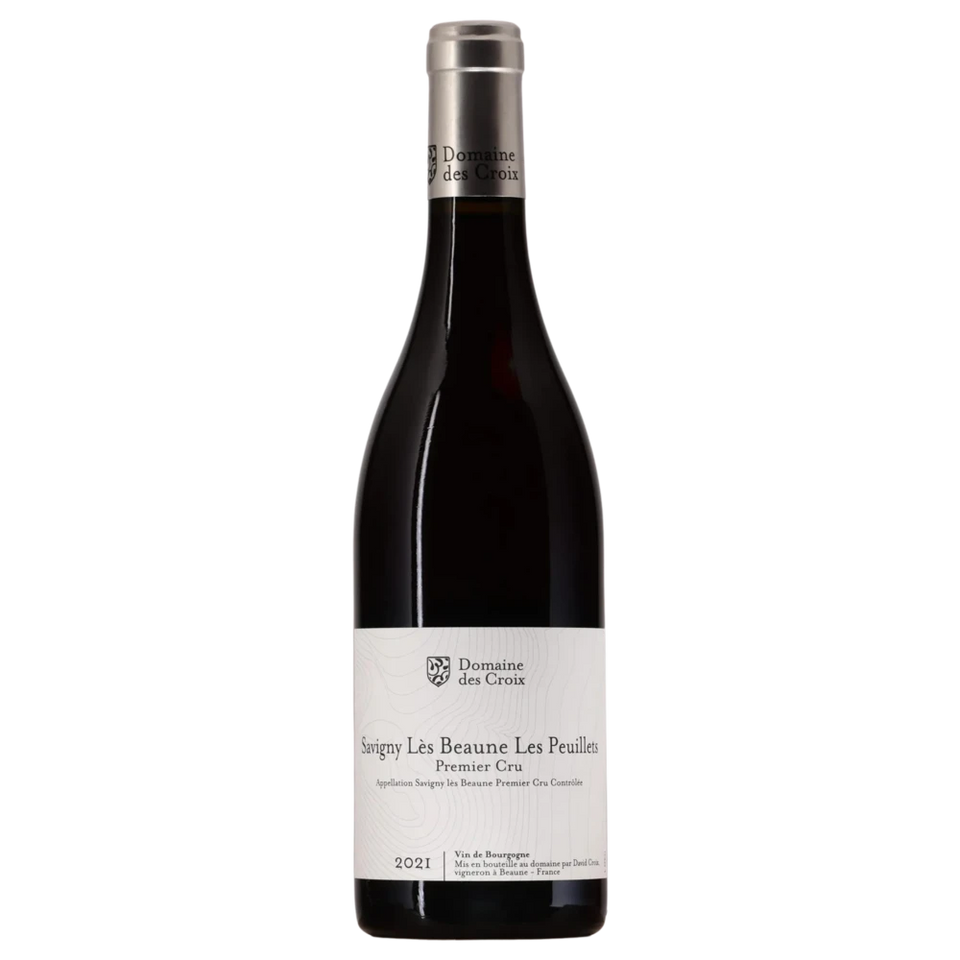 A bottle of Domaine des Croix Savigny lès Beaune 1er Cru Les Peuillets 2023 750ml Red Wine