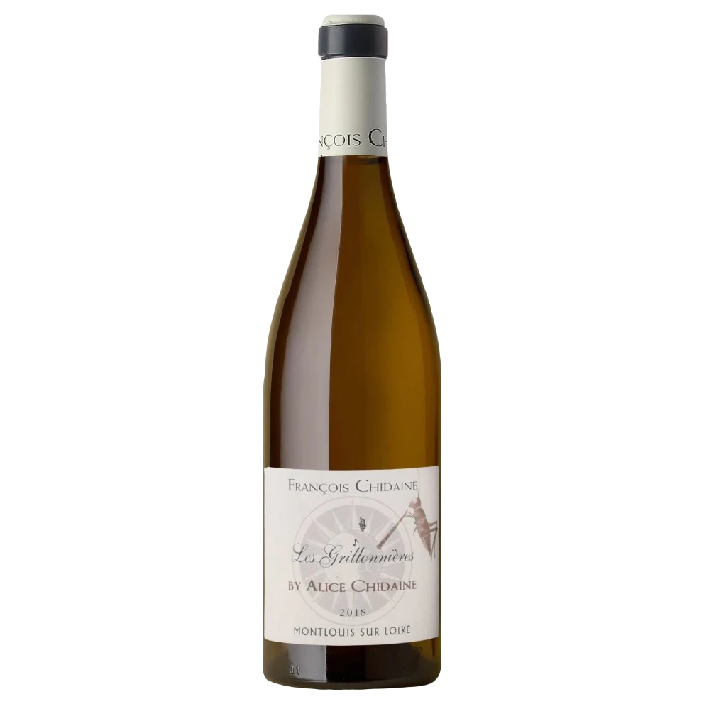 A bottle of Domaine François Chidaine Montlouis Les Grillonieres by Alice Chidaine 2023 750ml White Wine