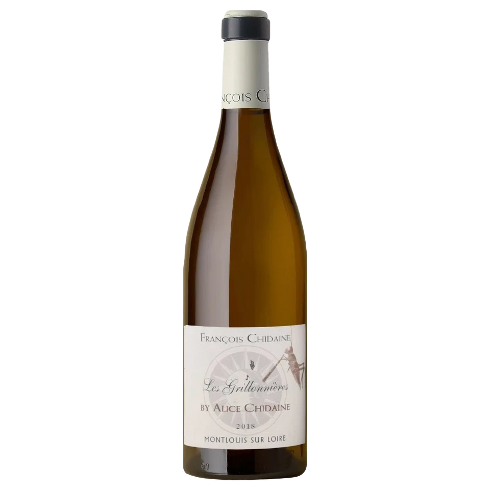 A bottle of Domaine François Chidaine Montlouis Les Grillonieres by Alice Chidaine 2023 750ml White Wine