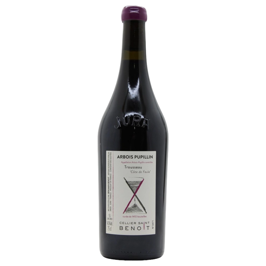 A bottle of Cellier Saint Benoit Arbois Pupillin Côte de Feule Trousseau 2023 750ml Red Wine