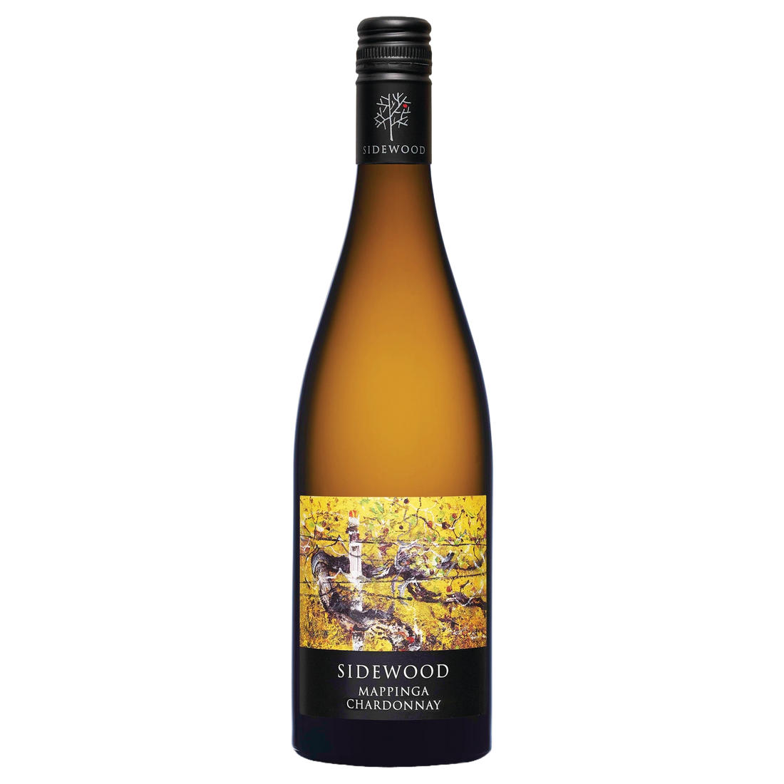A bottle of Sidewood Mappinga Chardonnay 2024 750ml White Wine