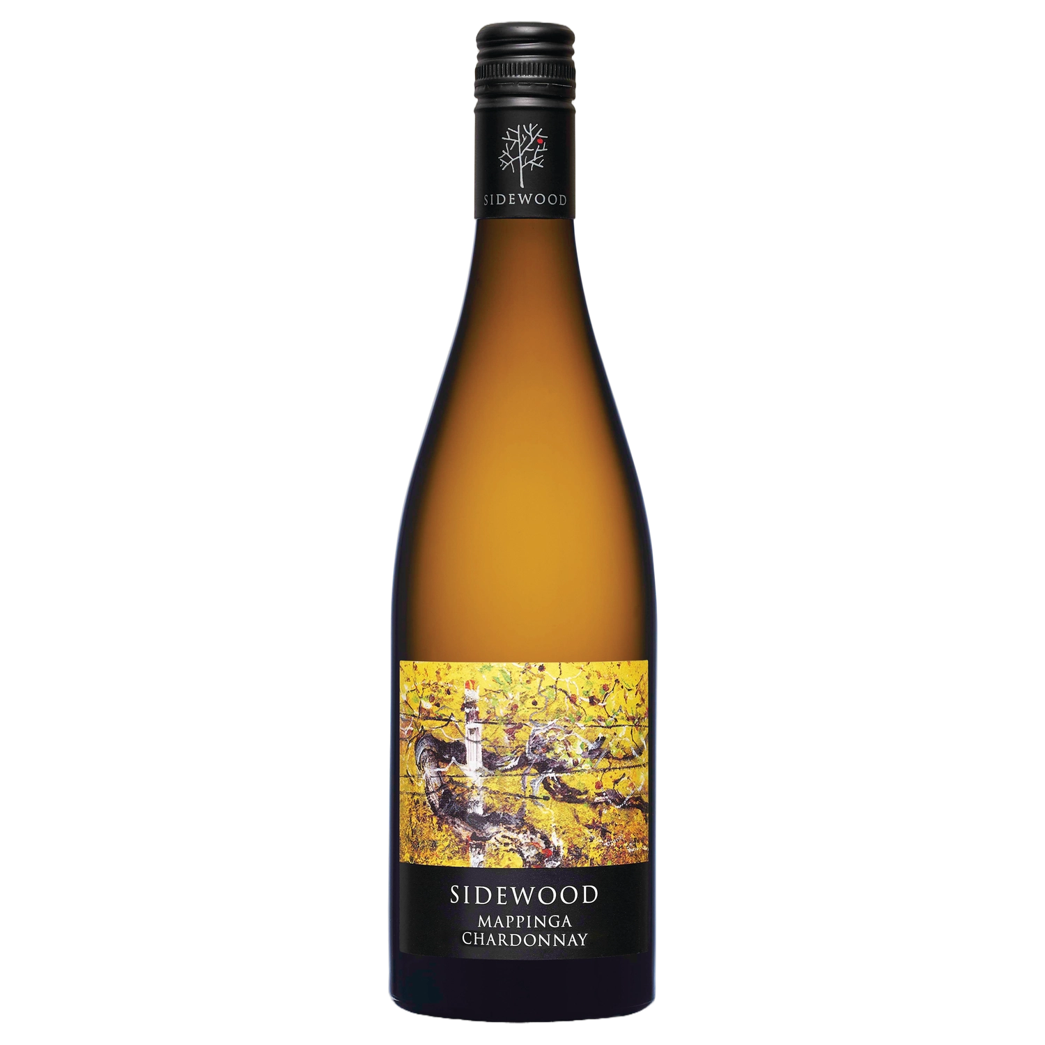 A bottle of Sidewood Mappinga Chardonnay 2024 750ml White Wine