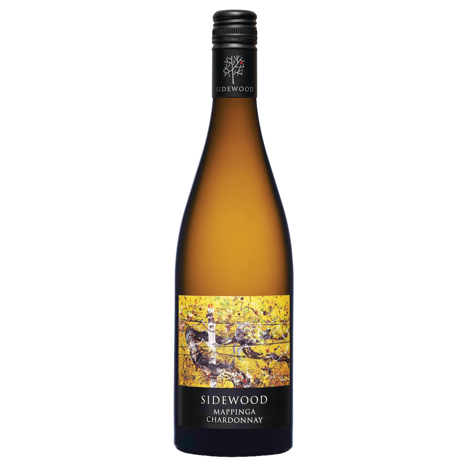 A bottle of Sidewood Mappinga Chardonnay 2024 750ml White Wine