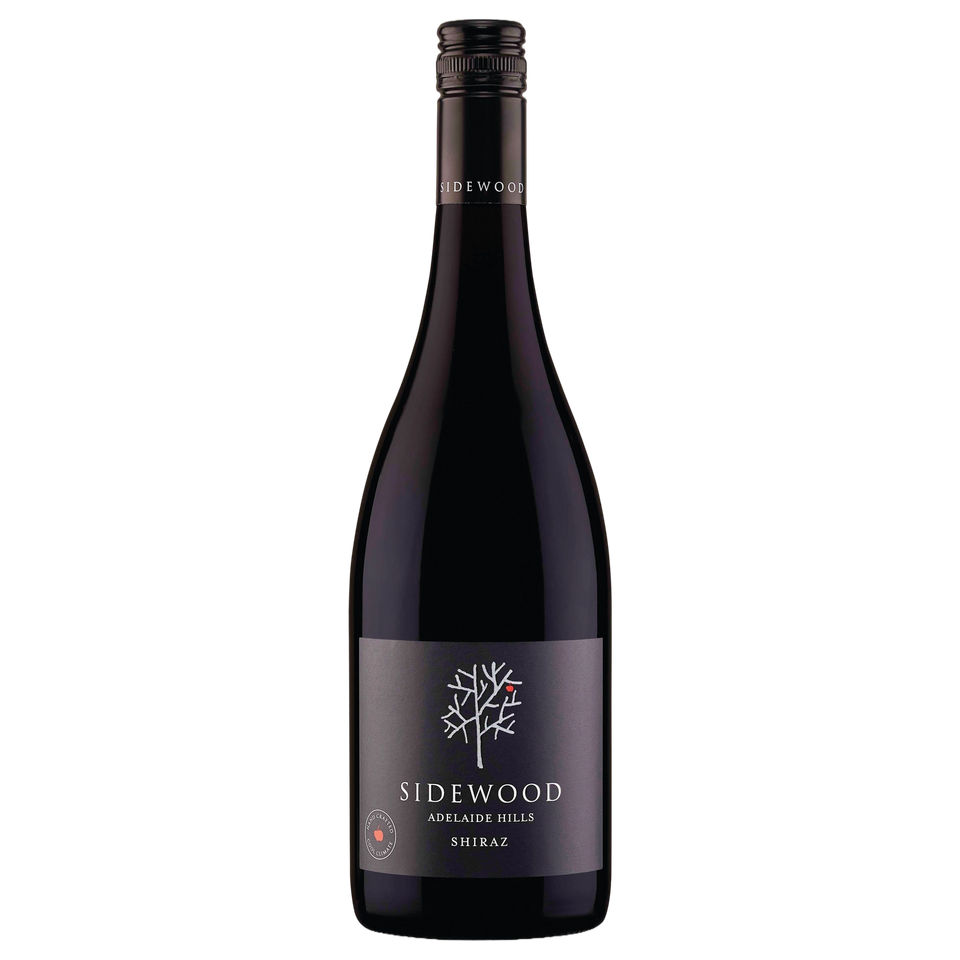 A bottle of Sidewood Estate Shiraz 2022 750ml Red Wine