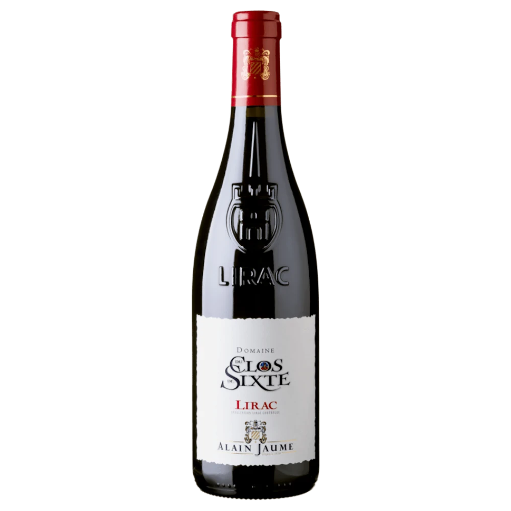 A bottle of Alain Jaume Dom Clos Sixte Lirac 2022 750ml Red Wine