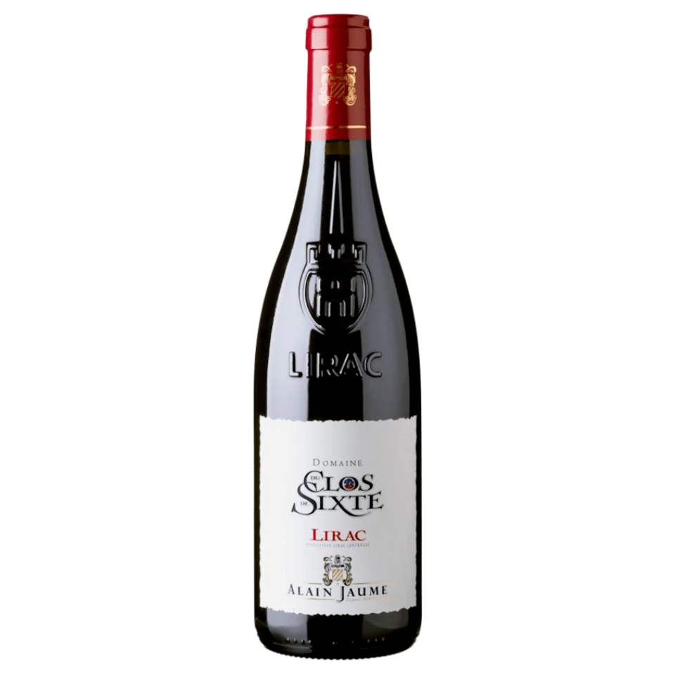 A bottle of Alain Jaume Dom Clos Sixte Lirac 2022 750ml Red Wine
