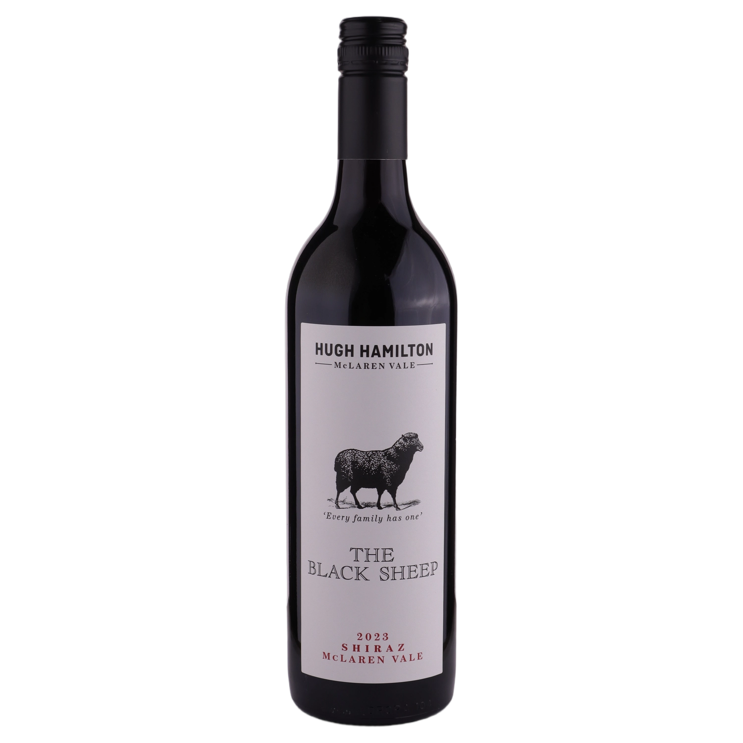 A bottle of Hugh Hamilton The Black Sheep Mclaren Vale Shiraz 2023 750ml Red Wine