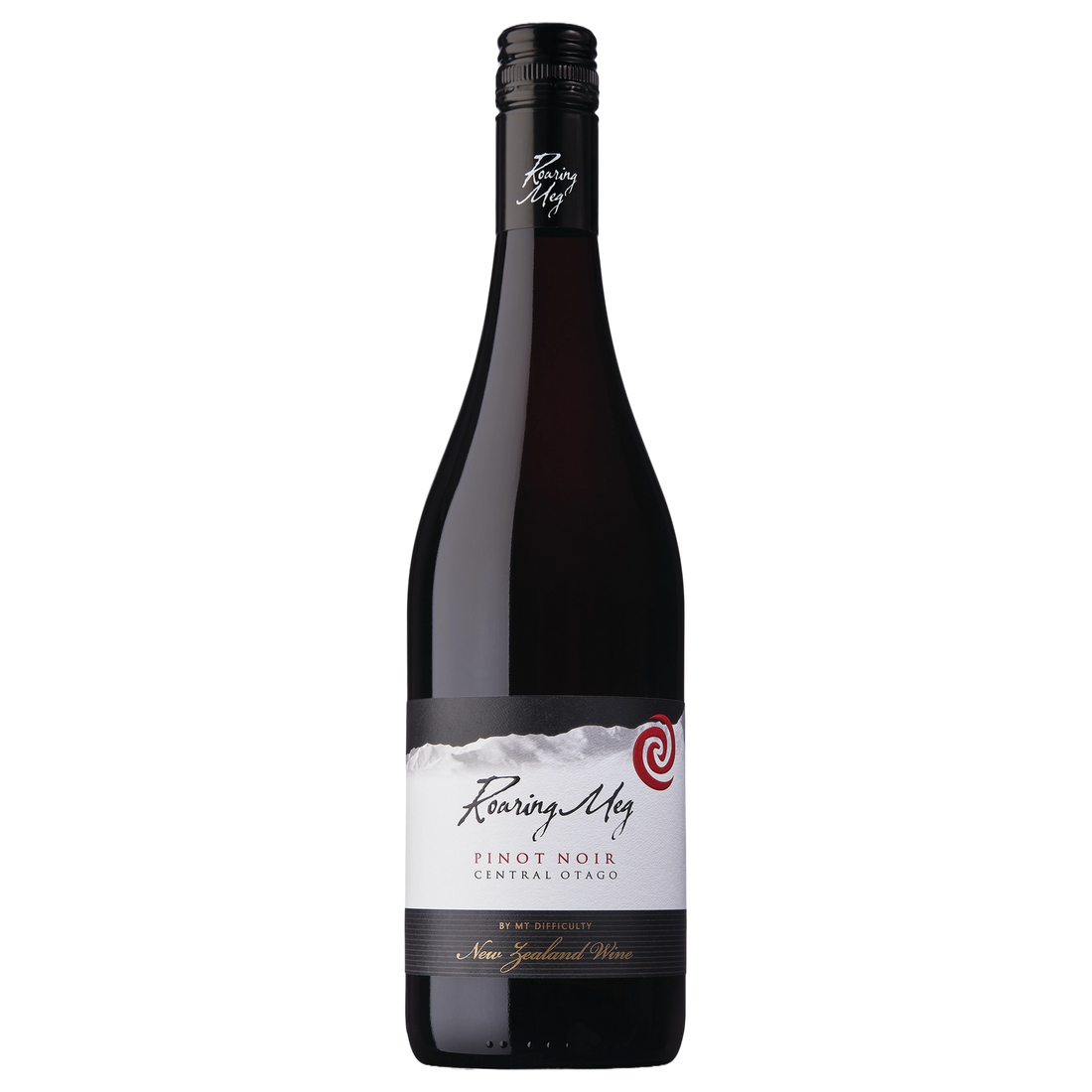 A bottle of Mt Difficulty Roaring Meg Pinot Noir 2024 750ml Red Wine