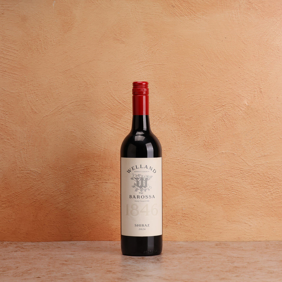 A bottle of Welland Barossa Family Vineyard 1846 Shiraz 2024 (Best in Collective) 750ml Red Wine