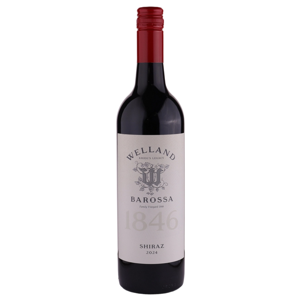 A bottle of Welland Barossa Family Vineyard 1846 Shiraz 2024 (Best in Collective) 750ml Red Wine