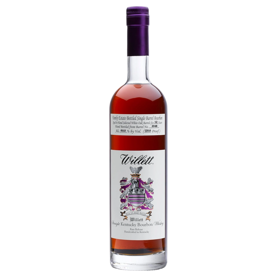 A bottle of Willett 12 Year Bourbon Special Edition 60% 750ml