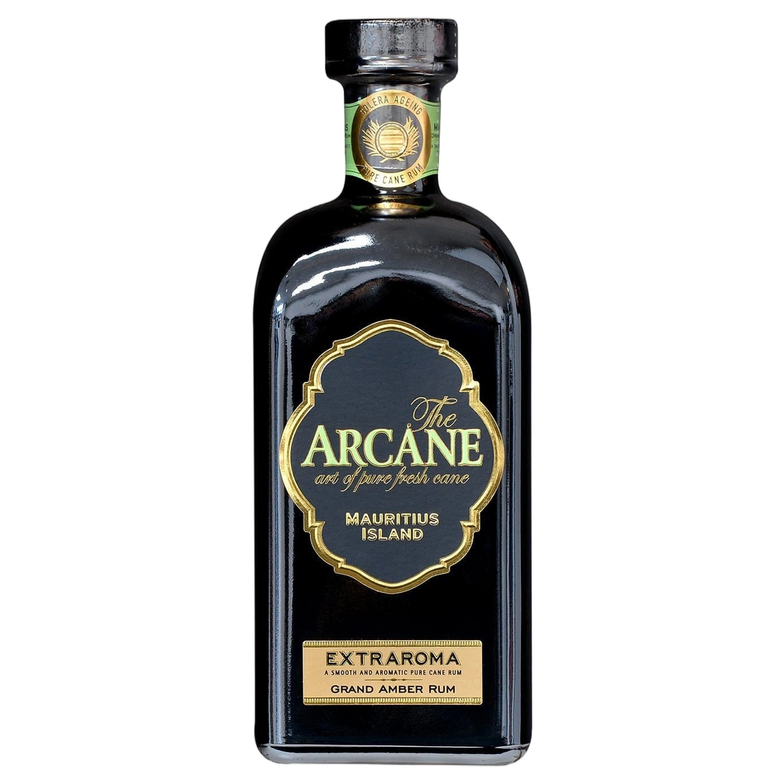 A bottle of Arcane Amber Rum 'Extraroma' Solera 40% 700ml