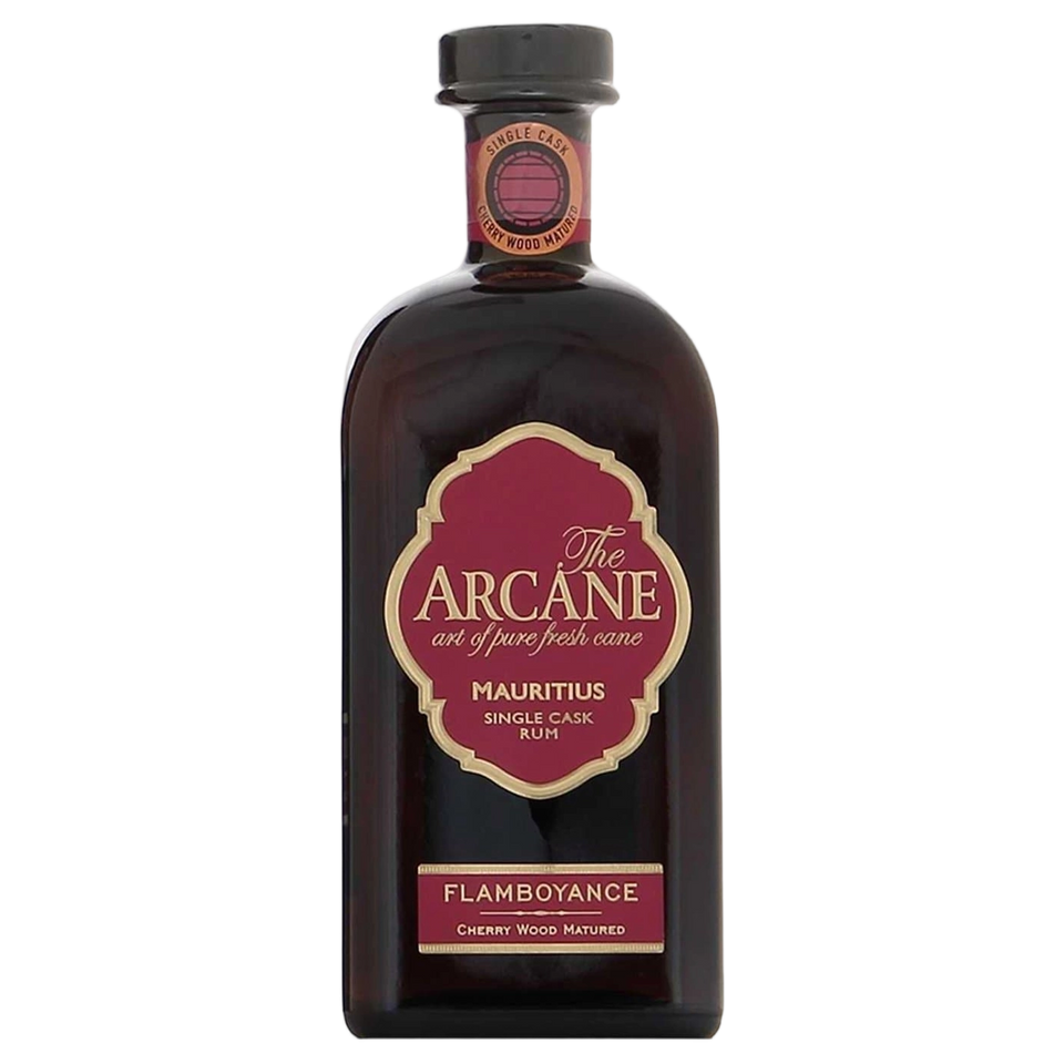 A bottle of Arcane Flamboyance (Cherry Wood Matured) Rum 40% 700ml