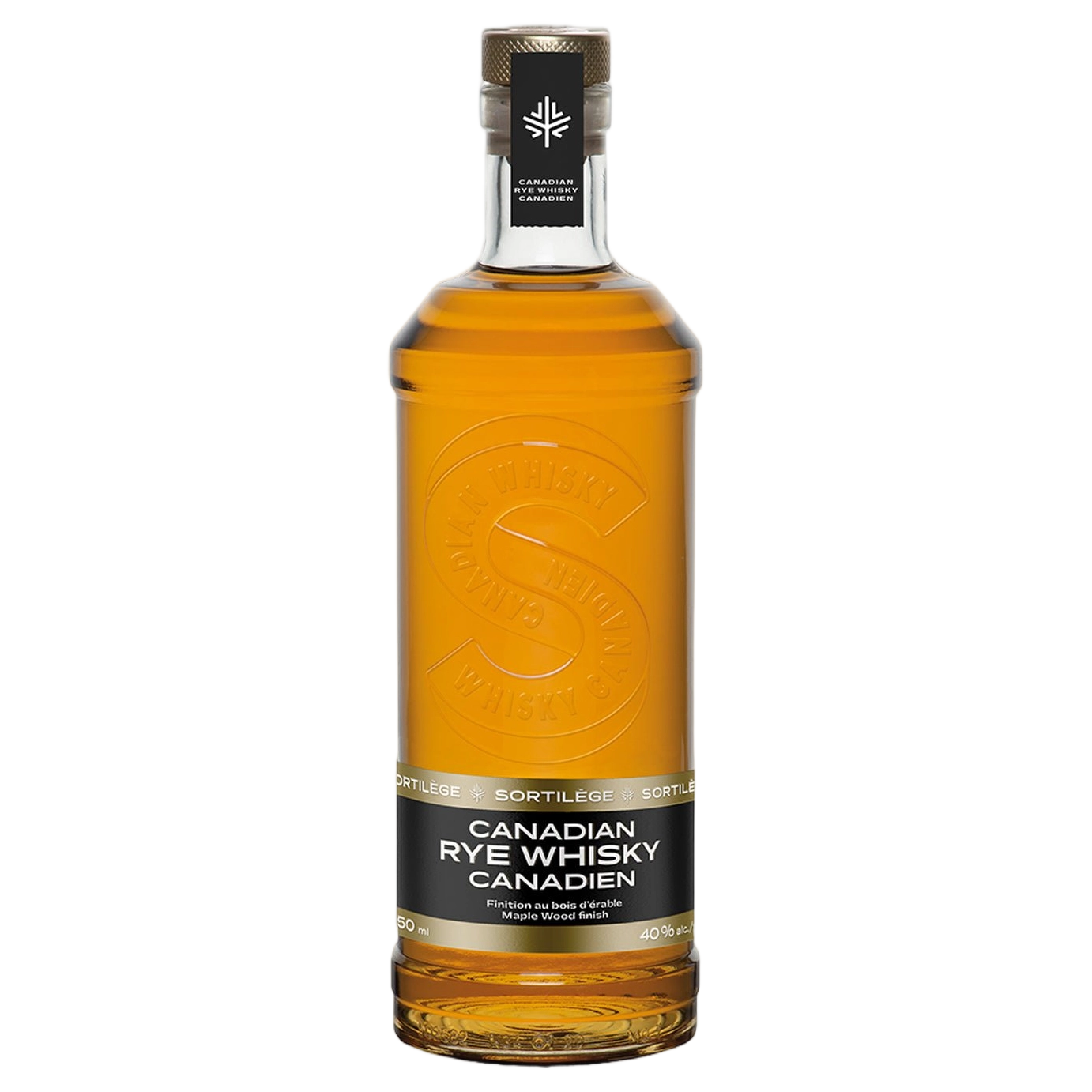 A bottle of Sortilege Rye Whisky 3 Years 40% 750ml