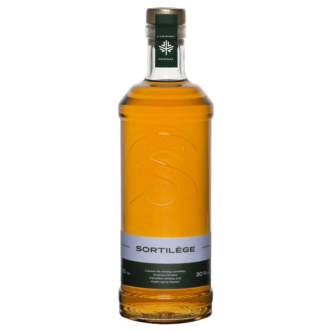 A bottle of Sortilege Canadian Whisky and Maple Syrup 30% 700ml