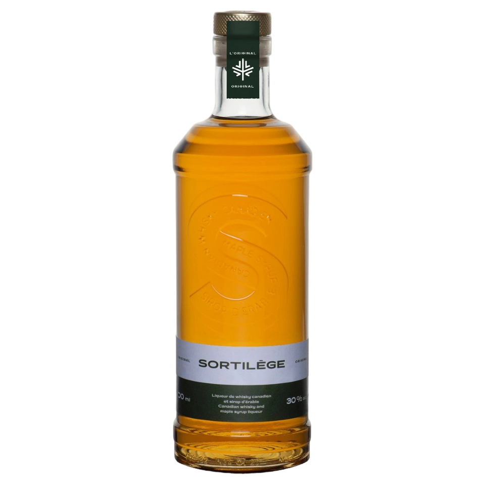A bottle of Sortilege Canadian Whisky and Maple Syrup 30% 700ml