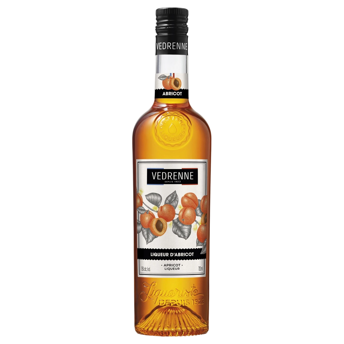A bottle of Vedrenne Liqueur d'Apricot (Apricot) 15% 700ml