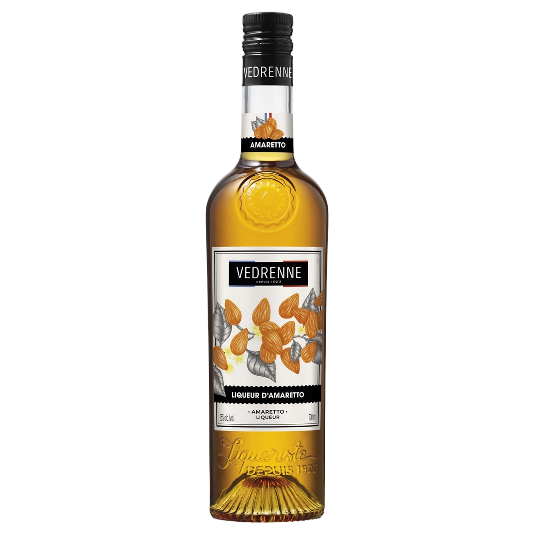 A bottle of Vedrenne Liqueur Amaretto (Almond) 25% 700ml