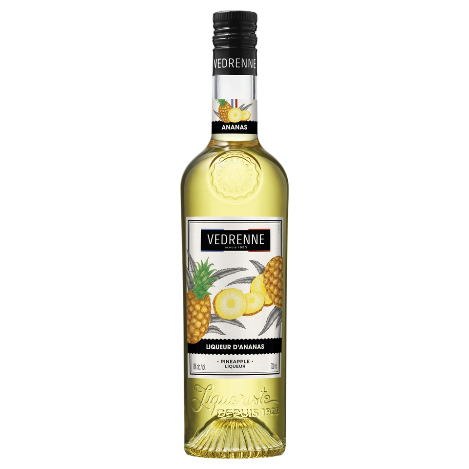 A bottle of Vedrenne Liqueur Ananas (Pineapple) 18% 700ml