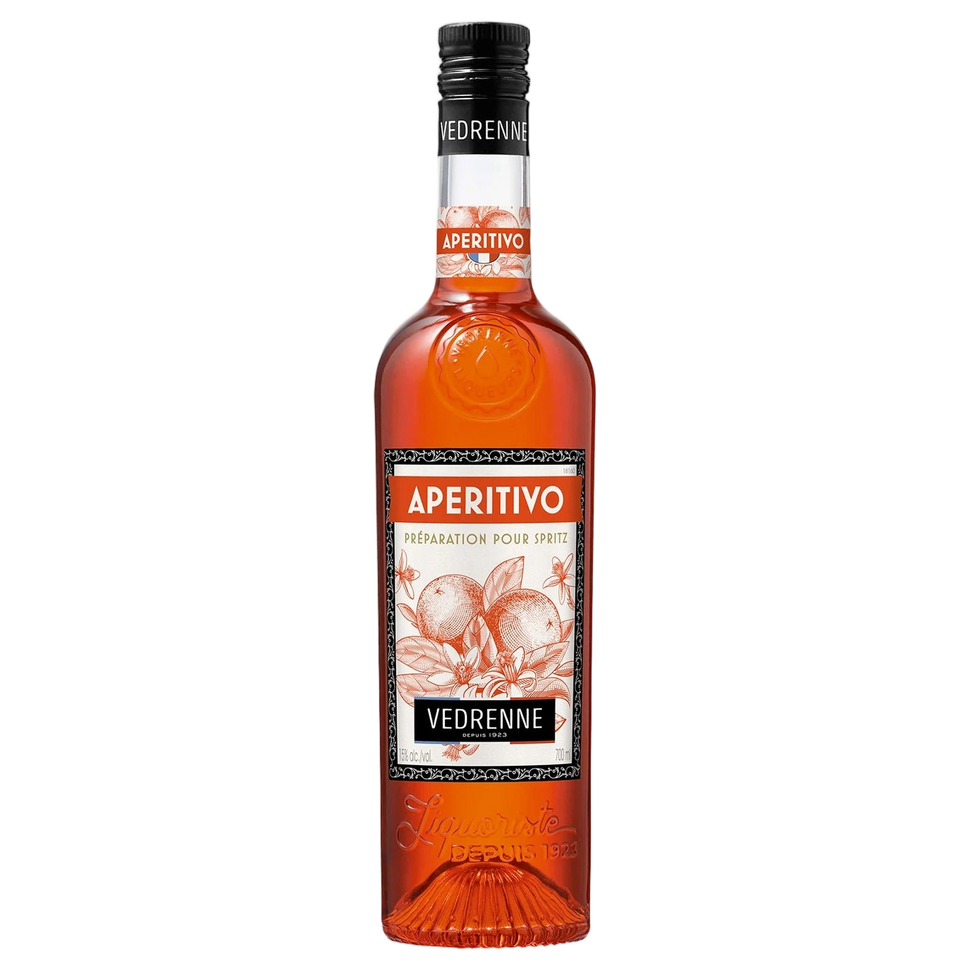 A bottle of Vedrenne Aperitivo Spritz 15% 700ml