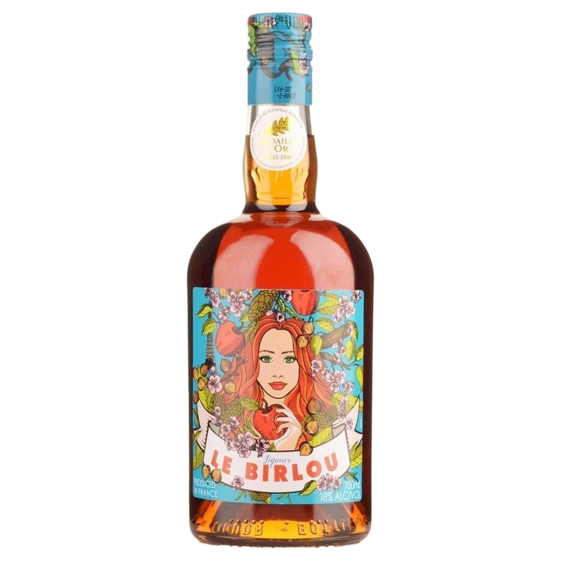 A bottle of Vedrenne Aperitif 'Le Birlou' (Chestnut & Apple Liqueur) 18% 700ml