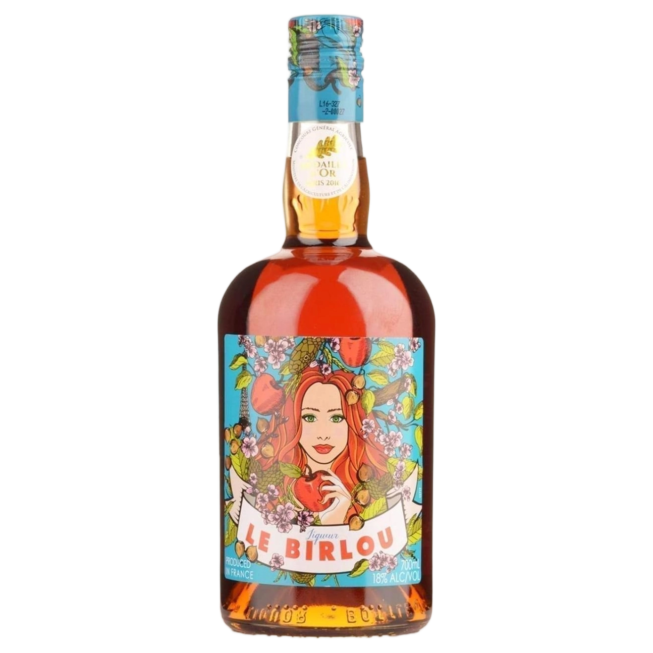A bottle of Vedrenne Aperitif 'Le Birlou' (Chestnut & Apple Liqueur) 18% 700ml