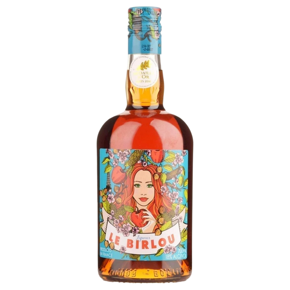 A bottle of Vedrenne Aperitif 'Le Birlou' (Chestnut & Apple Liqueur) 18% 700ml
