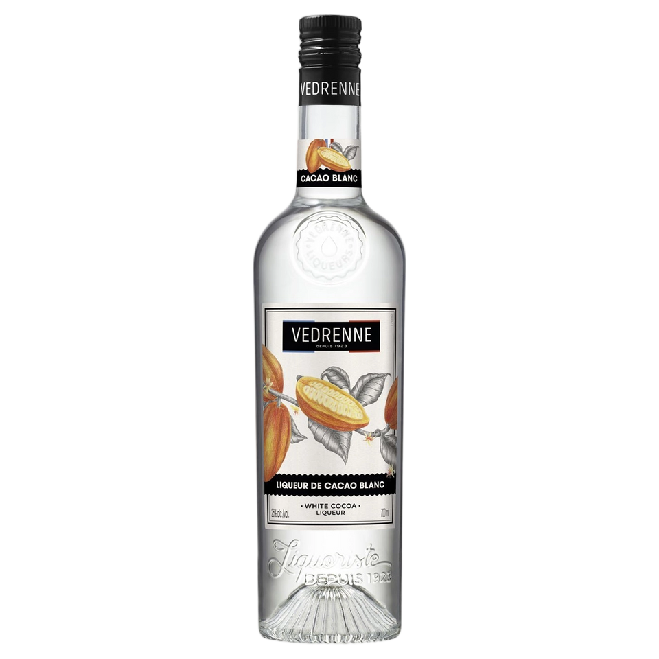 A bottle of Vedrenne Liqueur de Cacao Blanc (White Cocoa) 25% 700ml