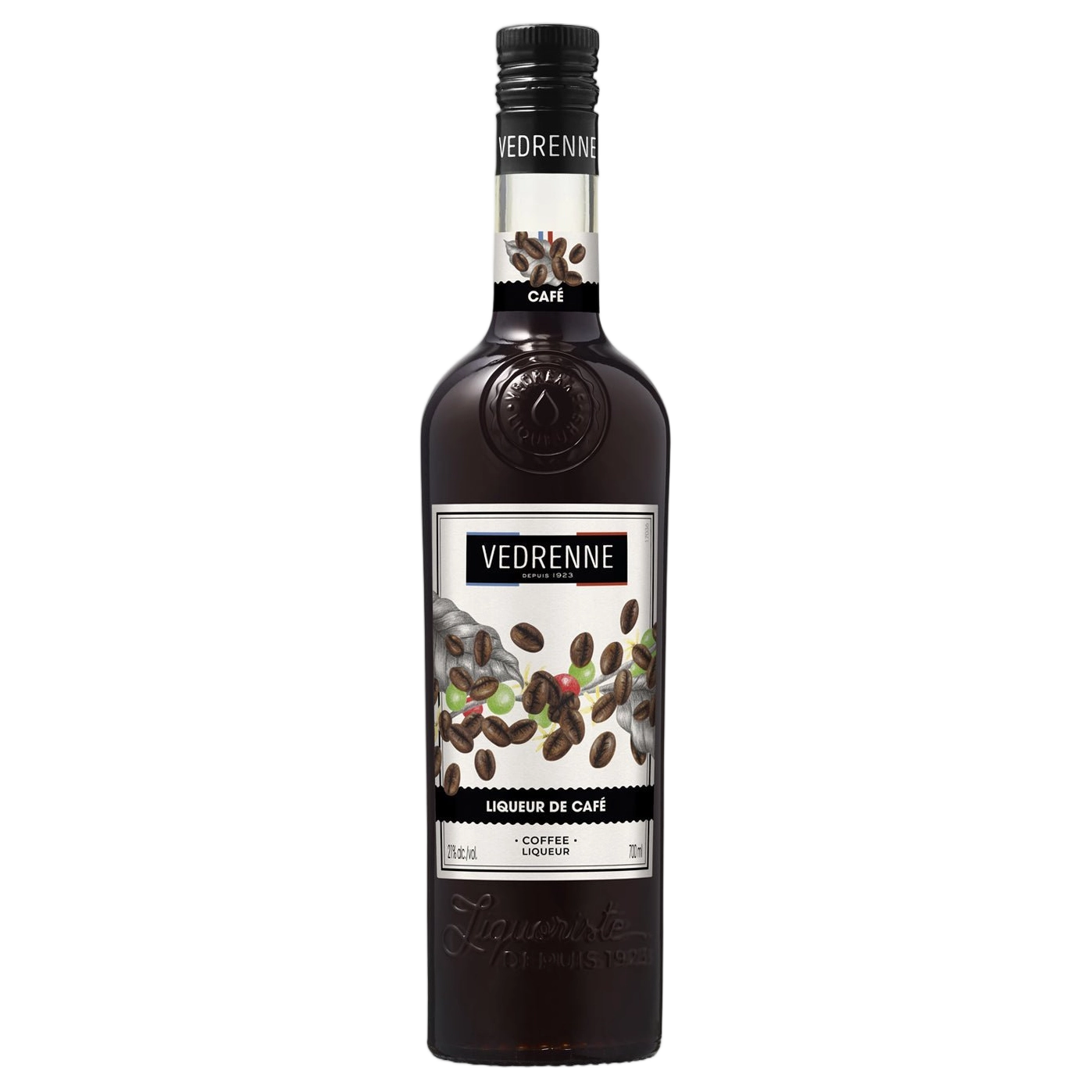 A bottle of Vedrenne Liqueur de Caffe (Coffee) 21% 700ml
