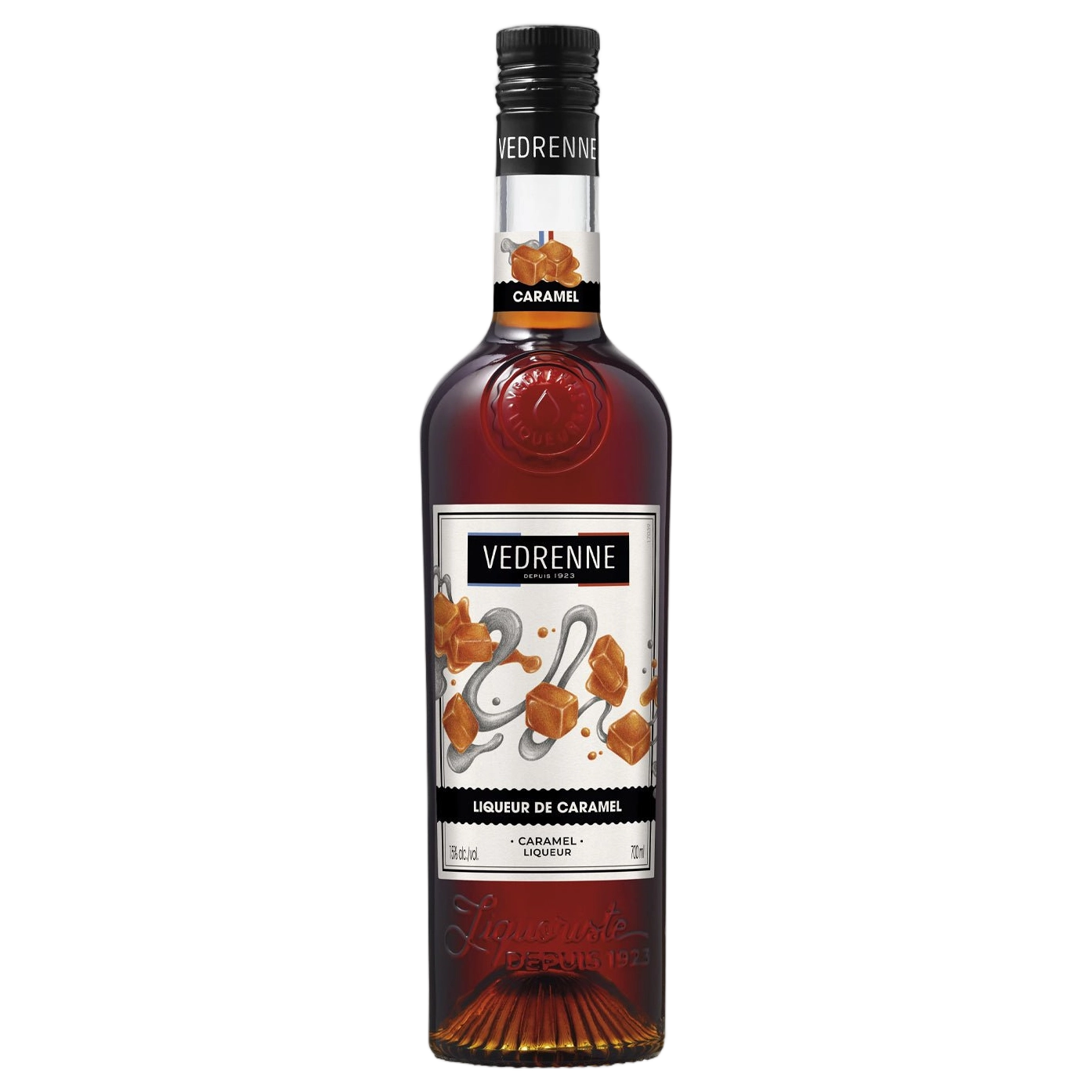 A bottle of Vedrenne Liqueur de Caramela (Caramel)15% 700ml
