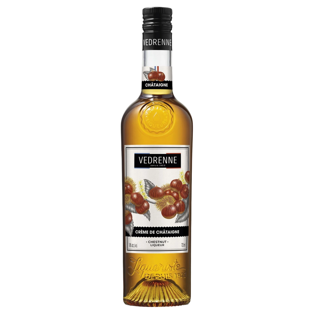 A bottle of Vedrenne Liqueur Creme de Chataigne (Chestnut) 18% 700ml