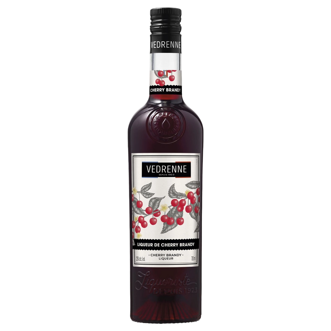 A bottle of Vedrenne Cherry Brandy 25% 700ml