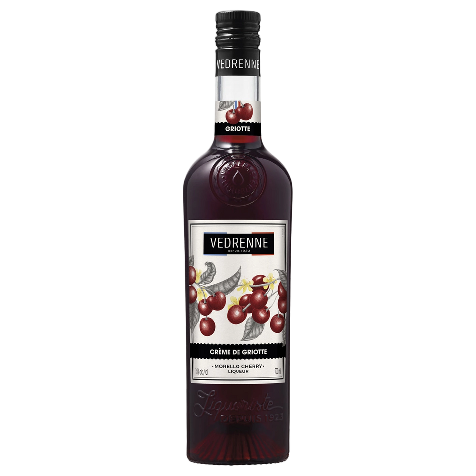 A bottle of Vedrenne Liqueur Creme de Griotte (Morello Cherry) 15% 700ml