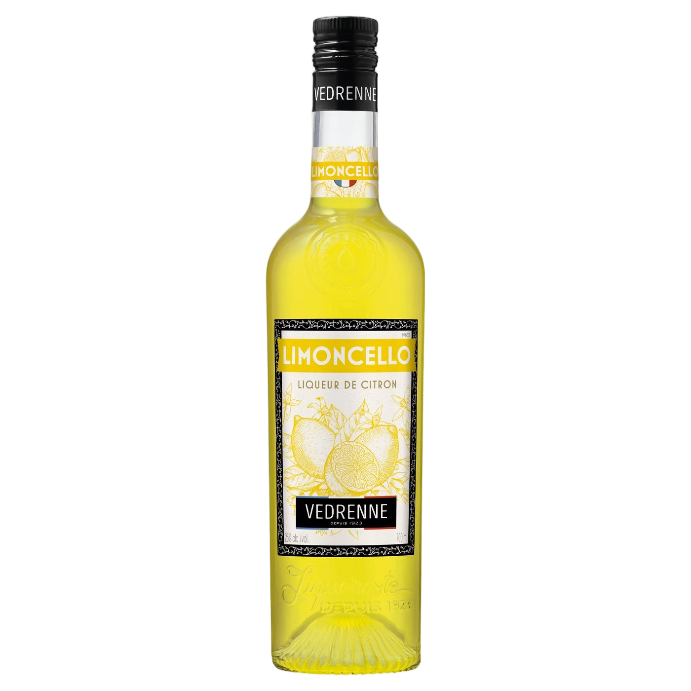 A bottle of Vedrenne Limoncello Liqueur 25% 700ml