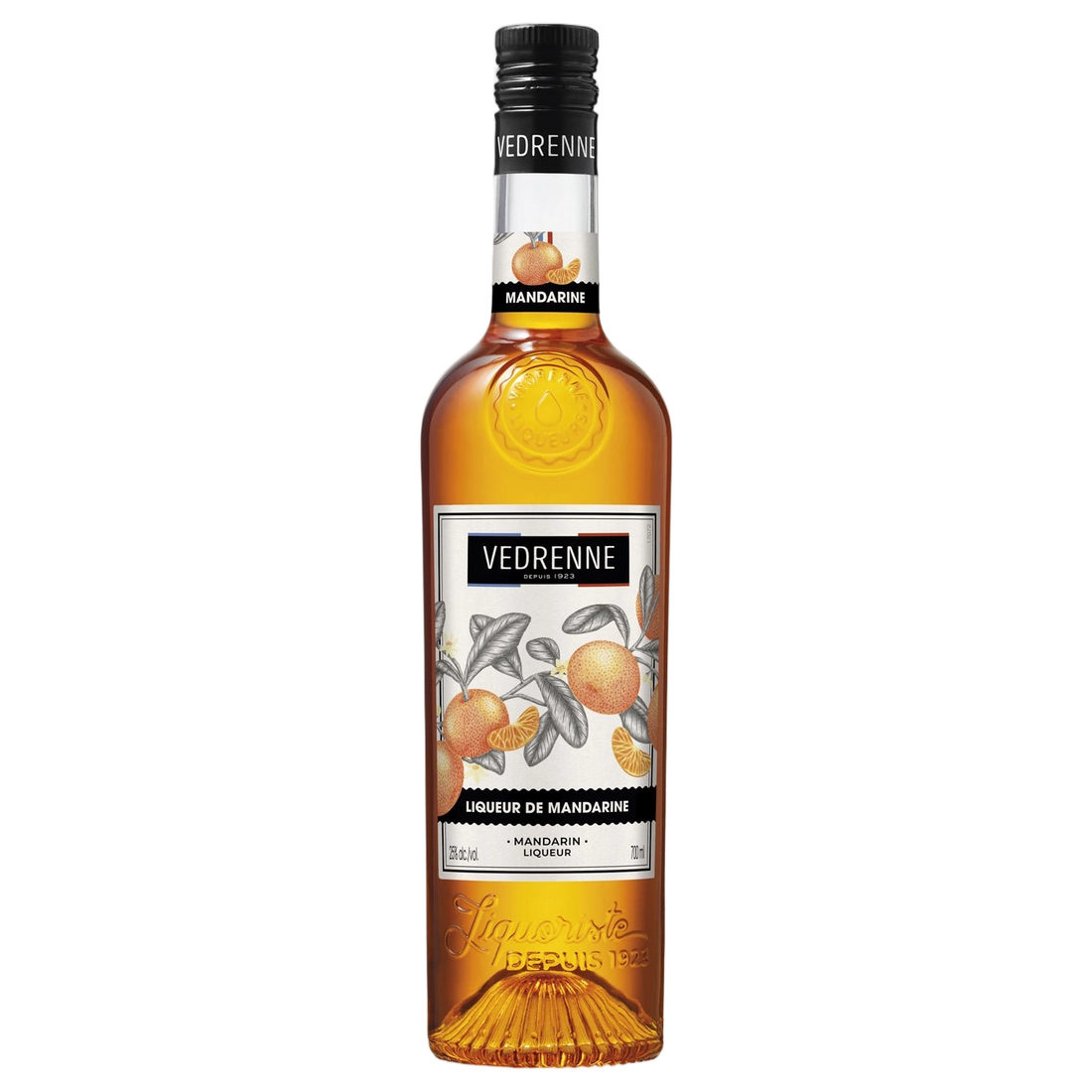 A bottle of Vedrenne Liqueur de Mandarine (Tangerine) 25% 700ml