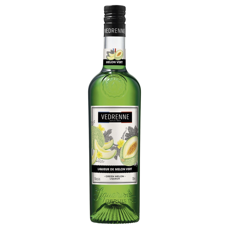 A bottle of Vedrenne Liqueur de Melon Vert (Honeydew) 20% 700ml