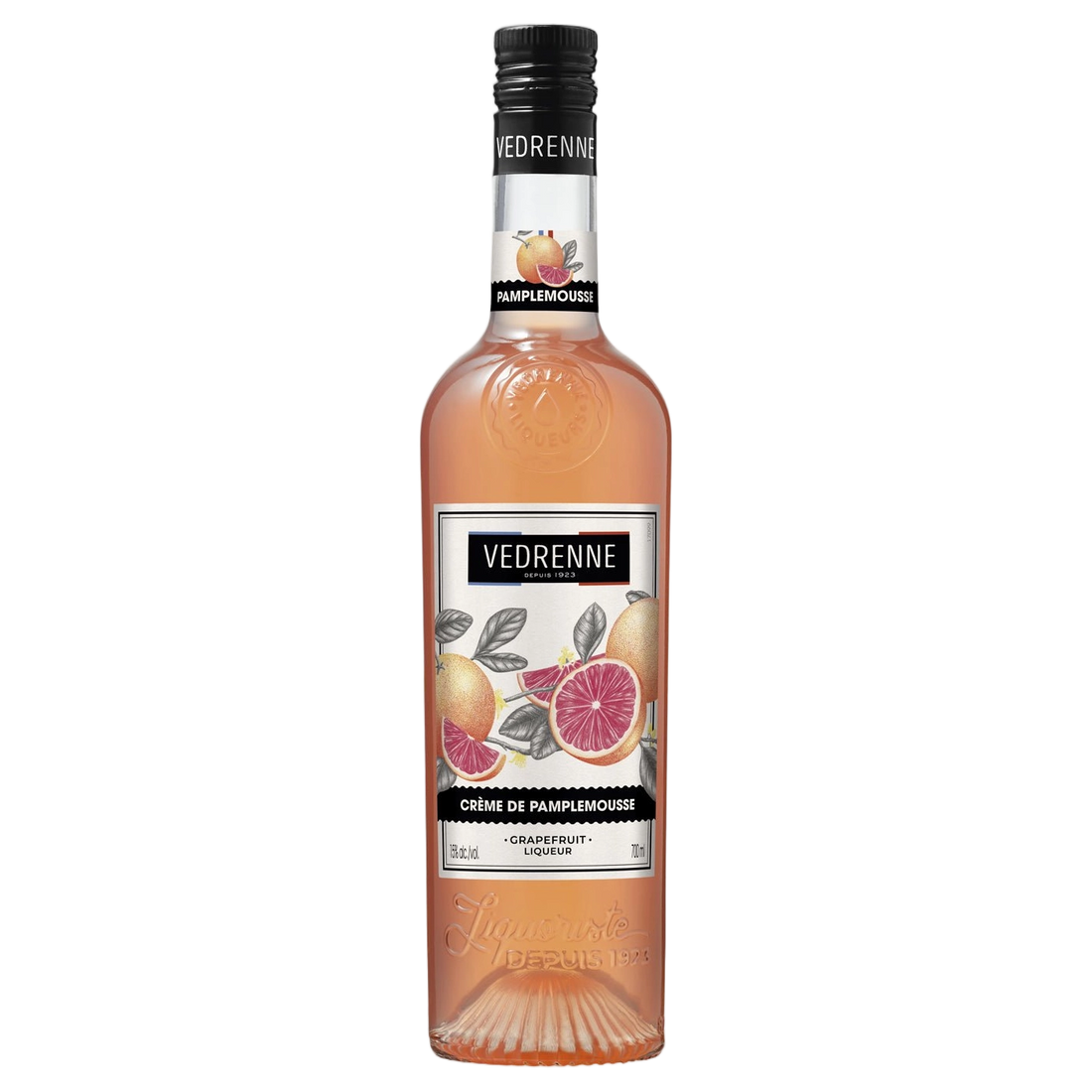 A bottle of Vedrenne Liqueur Creme de Pamplemousse Rose (Pink Grapefruit) 15% 700ml